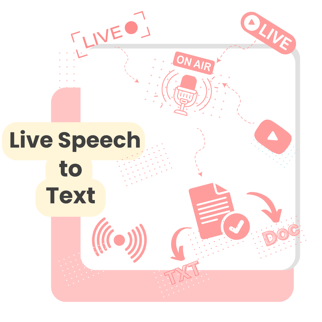 convert live speech to text using ai transcription by scribebuddy