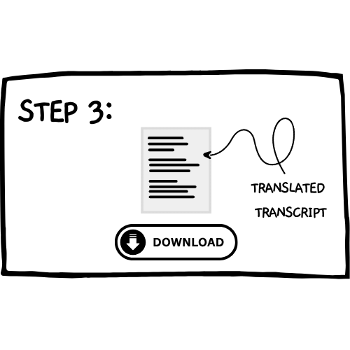 How to translate using scribebuddy - step -3 - download results