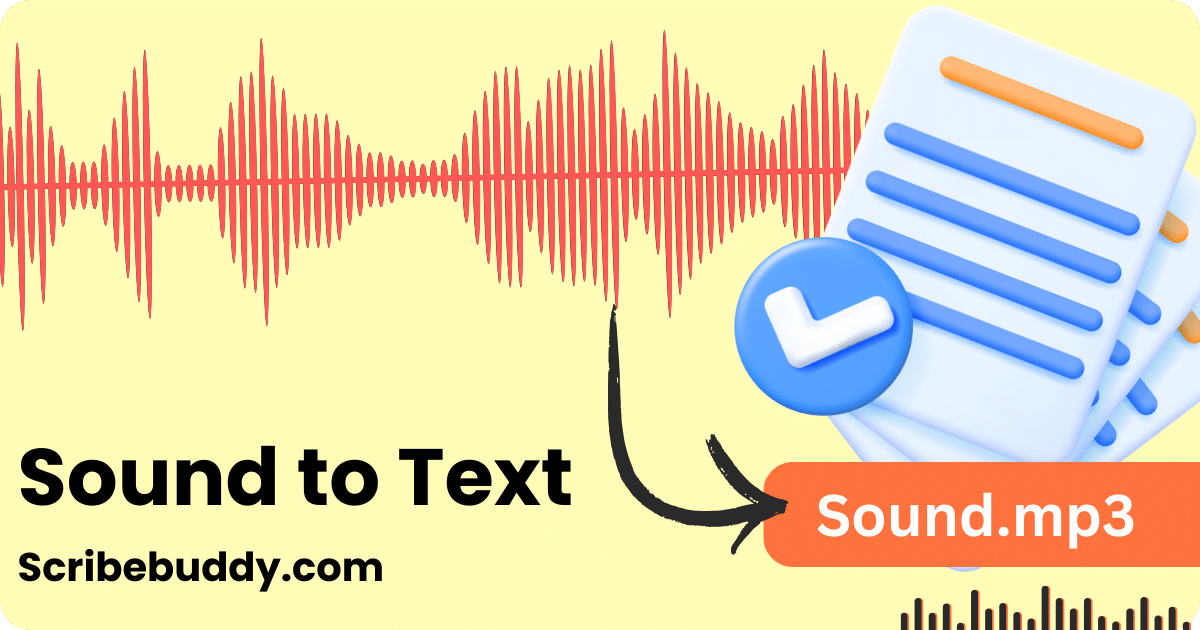 Sound to Text Converter by Scribebuddy